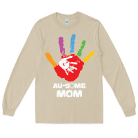 Mushroom LIL Autism Mom Long Sleeve Tee - CowhideDigitalArt