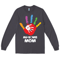 Smoke LIL Autism Mom Long Sleeve Tee - CowhideDigitalArt
