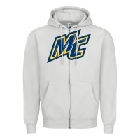 Dove Grey merrimack warriors Zipper Hoodie - linhVisuals