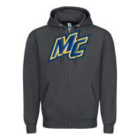 Smoke merrimack warriors Zipper Hoodie - linhVisuals