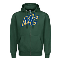 Sports Green merrimack warriors Zipper Hoodie - linhVisuals