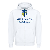 White merrimack warriors Zipper Hoodie - linhVisuals