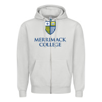 Dove Grey merrimack warriors Zipper Hoodie - linhVisuals