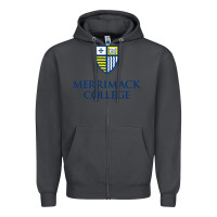 Smoke merrimack warriors Zipper Hoodie - linhVisuals