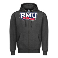 Charcoal Heather robert morris colonials Zipper Hoodie - linhVisuals