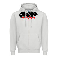 Dove Grey roller derby helmets Zipper Hoodie - linhVisuals