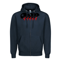 Navy roller derby helmets Zipper Hoodie - linhVisuals