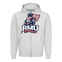 Dove Grey robert morris colonials Zipper Hoodie - linhVisuals