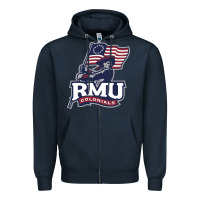 Navy robert morris colonials Zipper Hoodie - linhVisuals