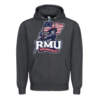 Smoke robert morris colonials Zipper Hoodie - linhVisuals