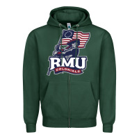 Sports Green robert morris colonials Zipper Hoodie - linhVisuals