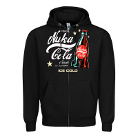 Black klasicoke Zipper Hoodie - linhVisuals