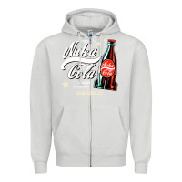 Dove Grey klasicoke Zipper Hoodie - linhVisuals