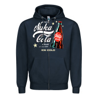 Navy klasicoke Zipper Hoodie - linhVisuals