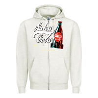 Oatmeal Heather klasicoke Zipper Hoodie - linhVisuals