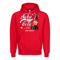 Red klasicoke Zipper Hoodie - linhVisuals