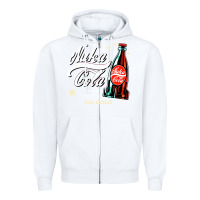 White klasicoke Zipper Hoodie - linhVisuals