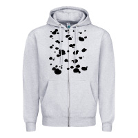 Heather Grey dalmatian dog pattern funny diy costume t shirt Zipper Hoodie - linhVisuals