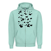 Seafoam dalmatian dog pattern funny diy costume t shirt Zipper Hoodie - linhVisuals