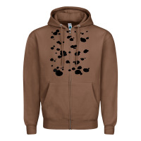 Chestnut dalmatian dog pattern funny diy costume t shirt Zipper Hoodie - linhVisuals