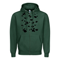 Sports Green dalmatian dog pattern funny diy costume t shirt Zipper Hoodie - linhVisuals