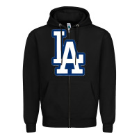 La Los Angeles Zipper Hoodie | Teevron