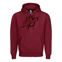 Burgundy st. francis (pa) red flash Zipper Hoodie - linhVisuals