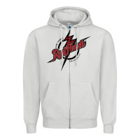 Dove Grey st. francis (pa) red flash Zipper Hoodie - linhVisuals