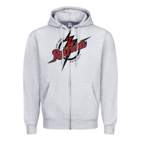 Heather Grey st. francis (pa) red flash Zipper Hoodie - linhVisuals