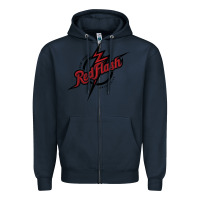 Navy st. francis (pa) red flash Zipper Hoodie - linhVisuals