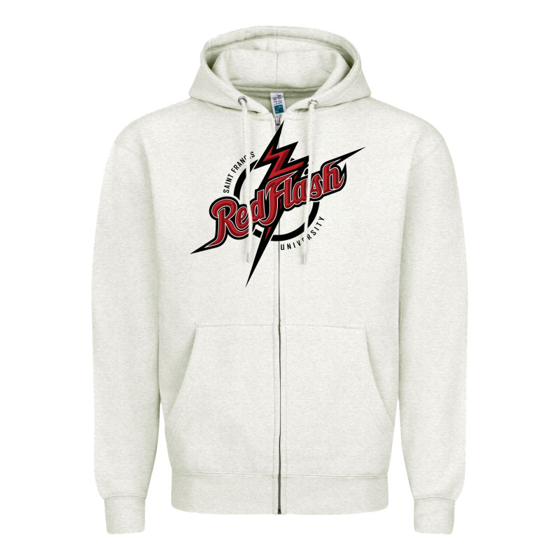 St. Francis (pa) Red Flash Zipper Hoodie by linhVisuals | Teevron