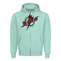 Seafoam st. francis (pa) red flash Zipper Hoodie - linhVisuals