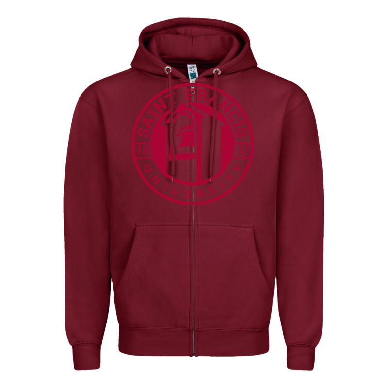 St. Francis (pa) Red Flash Zipper Hoodie by linhVisuals | Teevron