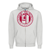 Dove Grey st. francis (pa) red flash Zipper Hoodie - linhVisuals