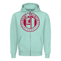 Seafoam st. francis (pa) red flash Zipper Hoodie - linhVisuals