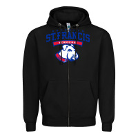 Black st. francis brooklyn terriers Zipper Hoodie - linhVisuals