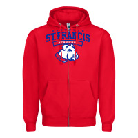Red st. francis brooklyn terriers Zipper Hoodie - linhVisuals