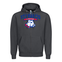 Smoke st. francis brooklyn terriers Zipper Hoodie - linhVisuals
