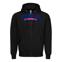 Black st. francis brooklyn terriers Zipper Hoodie - linhVisuals