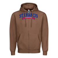 Chestnut st. francis brooklyn terriers Zipper Hoodie - linhVisuals