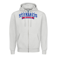 Dove Grey st. francis brooklyn terriers Zipper Hoodie - linhVisuals