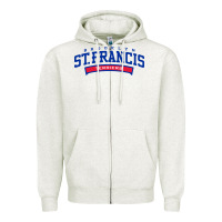 Oatmeal Heather st. francis brooklyn terriers Zipper Hoodie - linhVisuals
