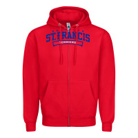Red st. francis brooklyn terriers Zipper Hoodie - linhVisuals