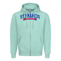 Seafoam st. francis brooklyn terriers Zipper Hoodie - linhVisuals