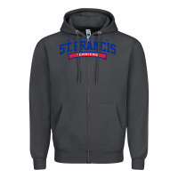 Smoke st. francis brooklyn terriers Zipper Hoodie - linhVisuals