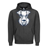 Charcoal Heather st. francis brooklyn terriers Zipper Hoodie - linhVisuals