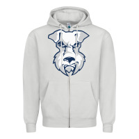 Dove Grey st. francis brooklyn terriers Zipper Hoodie - linhVisuals