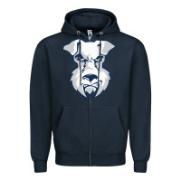 Navy st. francis brooklyn terriers Zipper Hoodie - linhVisuals