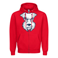 Red st. francis brooklyn terriers Zipper Hoodie - linhVisuals