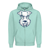 Seafoam st. francis brooklyn terriers Zipper Hoodie - linhVisuals